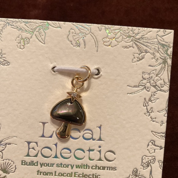 Local Eclectic Elizabeth Stone Mushroom Charm, NWT - Picture 5 of 7